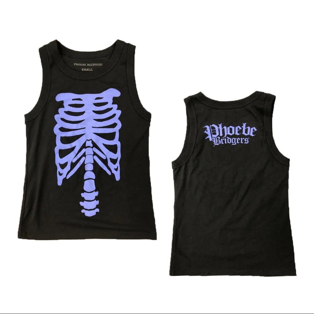 Phoebe Bridgers Skeleton Black Tank